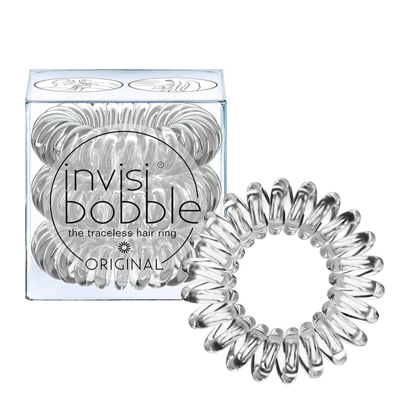 invisibobble The Traceless Hair Ring 3 Pack ORIGINAL Crystal Clear