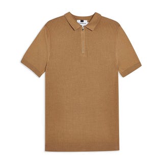 Topman Classic-Fit Knit Polo Shirt