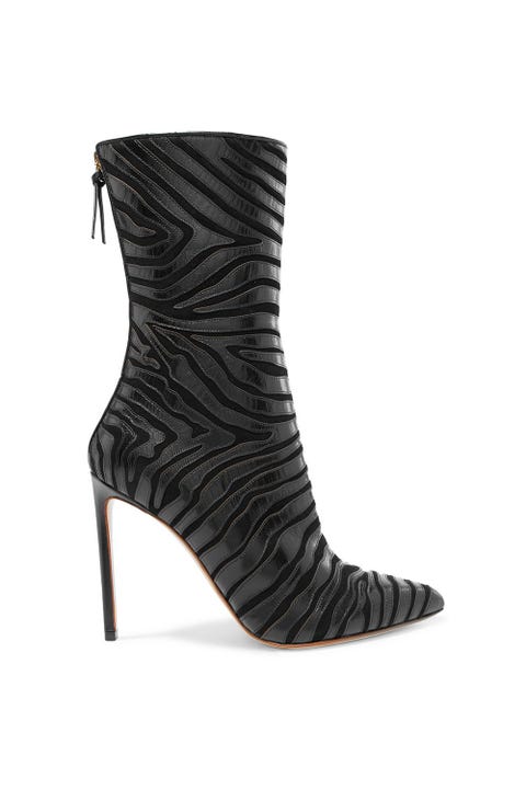 long animal print boots