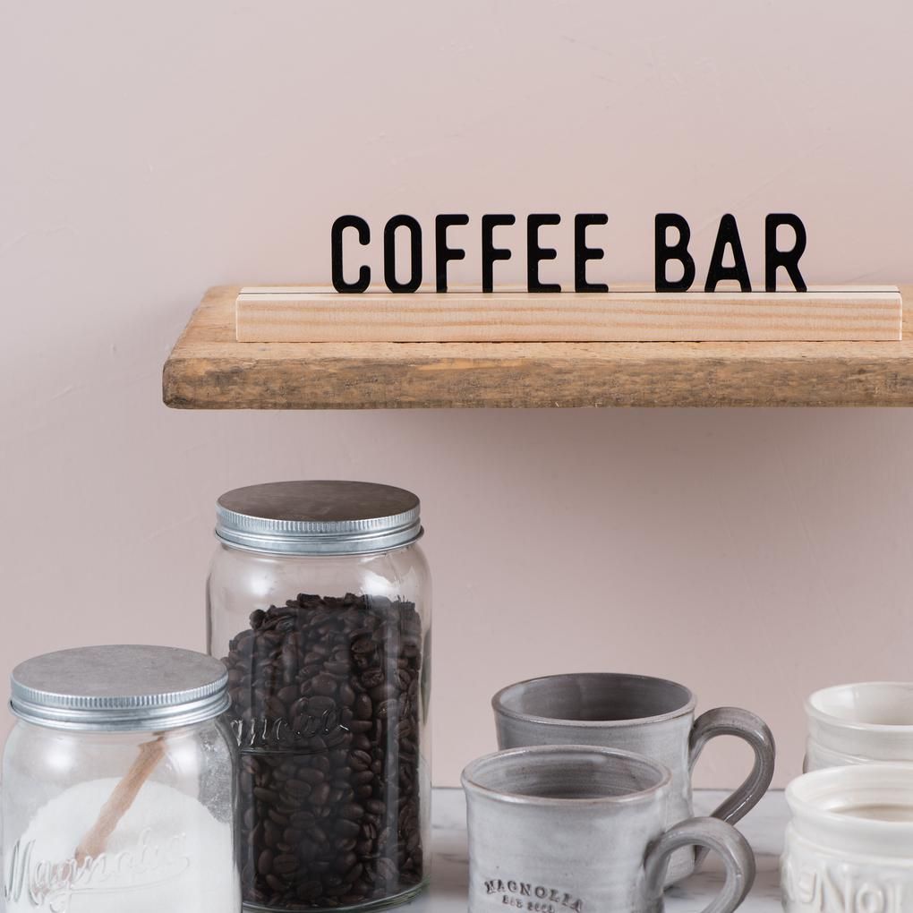 Black Coffee Bar Sign