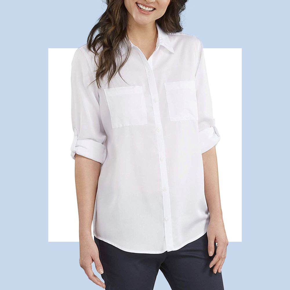 Long Sleeve Lyocell Button Up Shirt