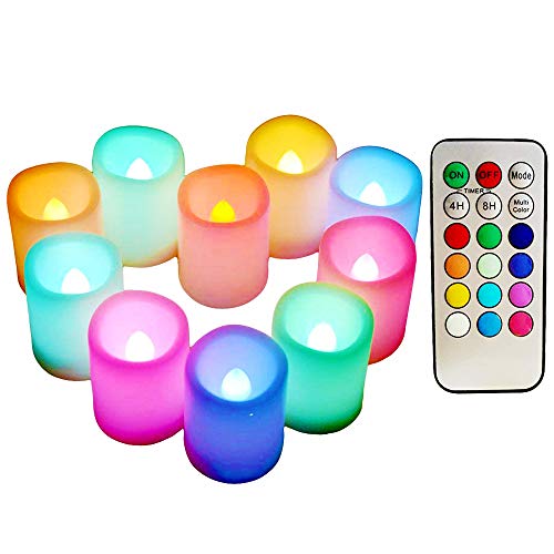 Tecke Color Changing Votive Flameless Candles (Set of 10)