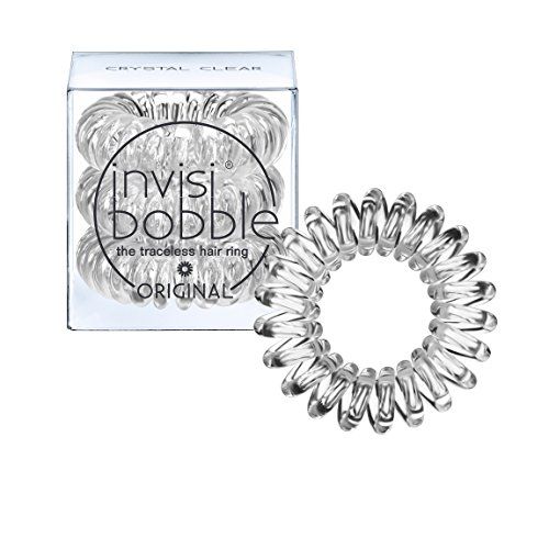 Invisibobble Traceless Hair Ring and Bracelet Suitable for All Hair Types Crystal Clear