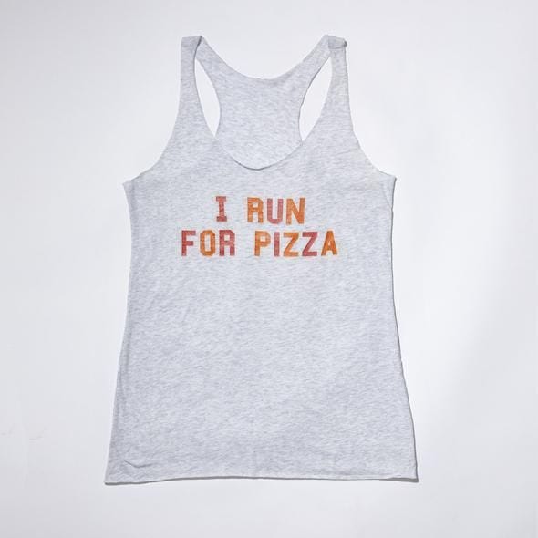 I Run For Pizza Tank
