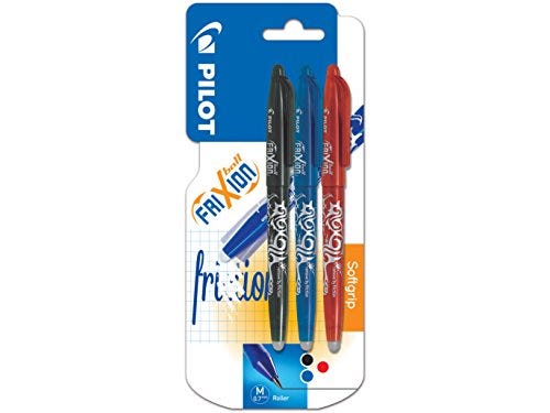 Bolígrafo Frixion en tres colores con tinta borrable