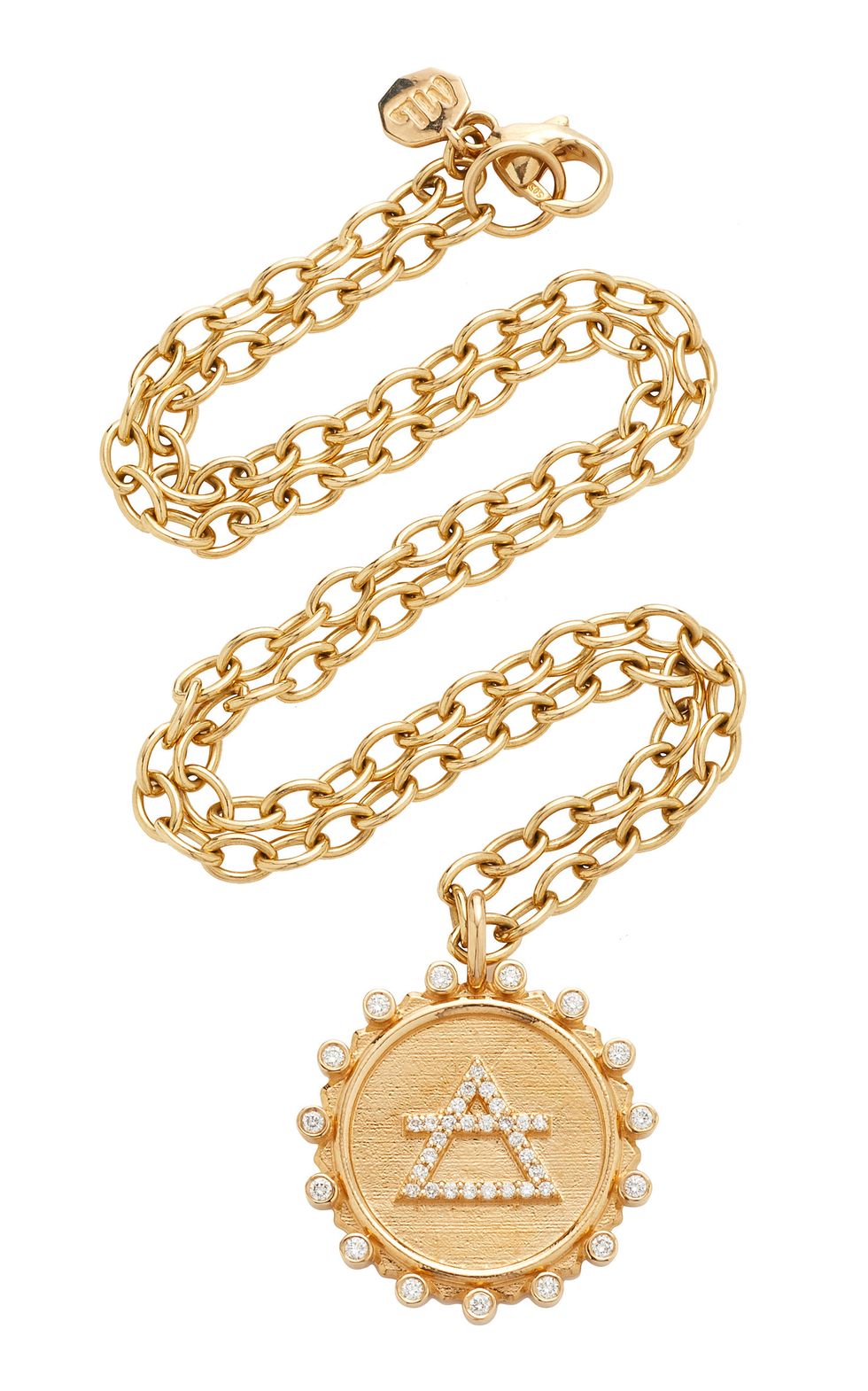 In The Air 14K Gold Diamond Necklace by Marlo Laz