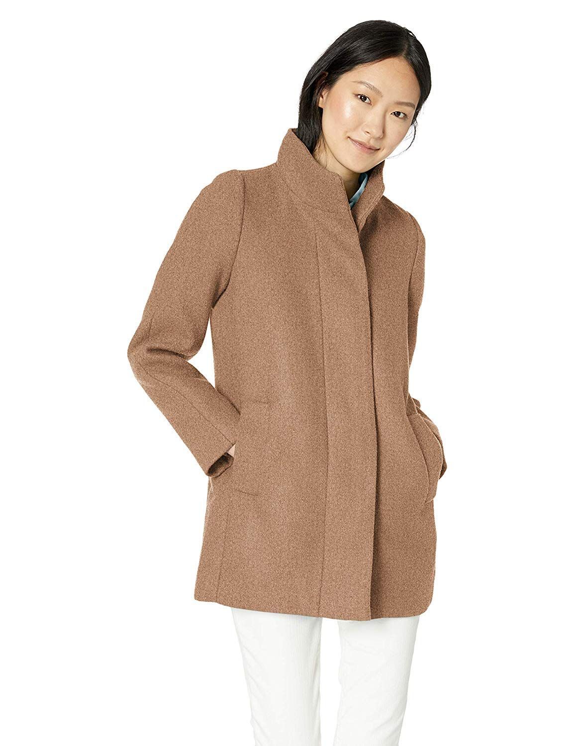 women's wool cocoon coat