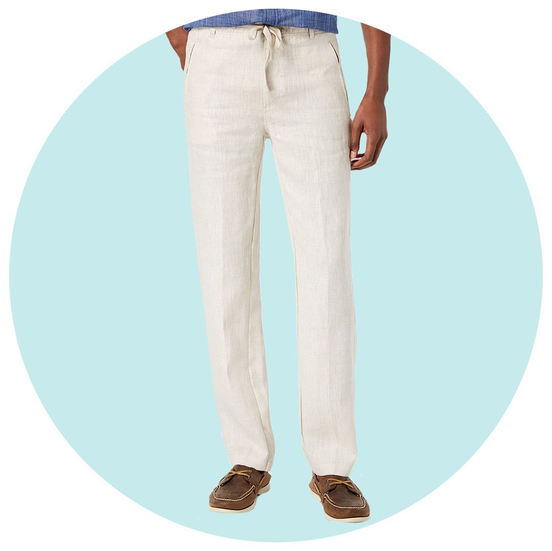 Men's Drawstring Linen Pants