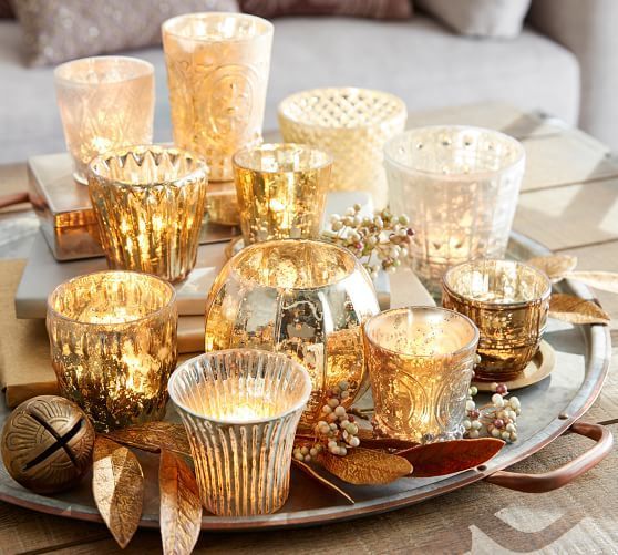 Details about   Triple Crushed Crystal 3 Tea Light Candle Holder Christmas Decor 