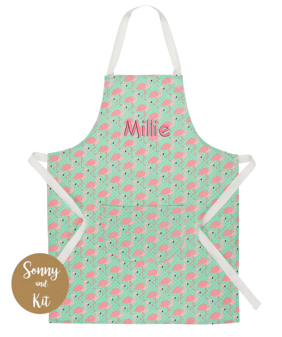 Personalised Flamingo Kids Apron