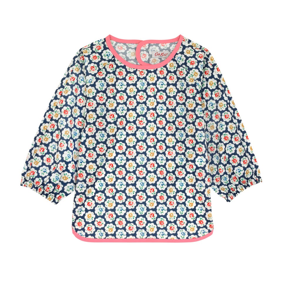 Provence Rose Kids Long Sleeve Apron