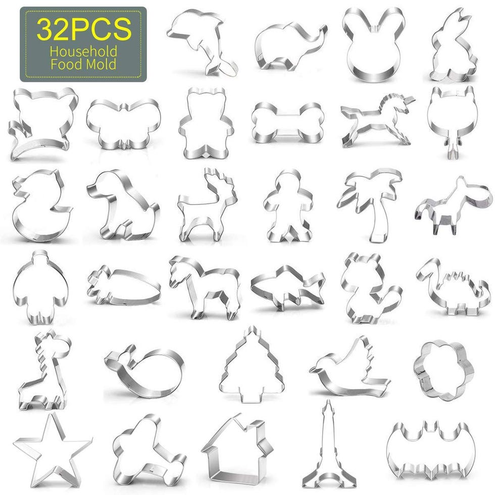  32 Pieces Animal Biscuit Cutters