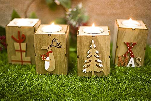 Wooden Tealight Candle Holders