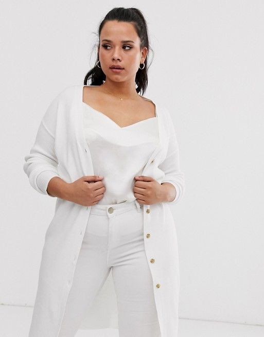 Plus size winter top white outfits