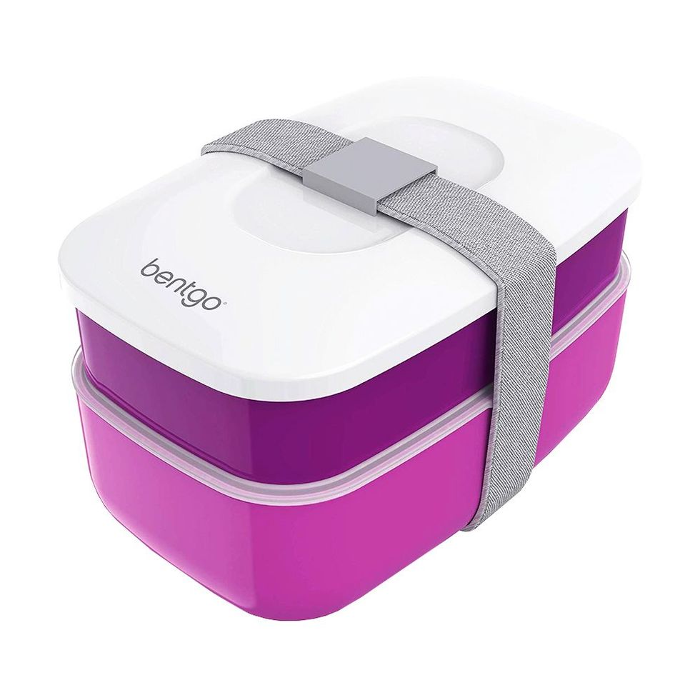 Wagindd Leak-Proof, BPA-Free Stacking Bento Box Lunch Box with 4  Microwave-Safe, Sealed Compartments for Kids and Adults