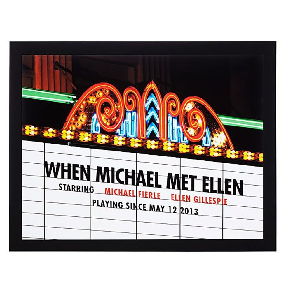 Personalized Movie Marquee Photo Print