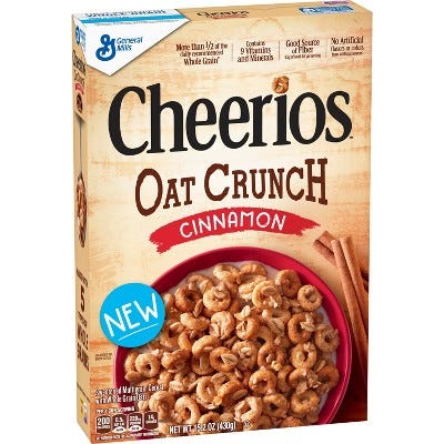 Cheerios Cinnamon Oat Crunch Breakfast Cereal