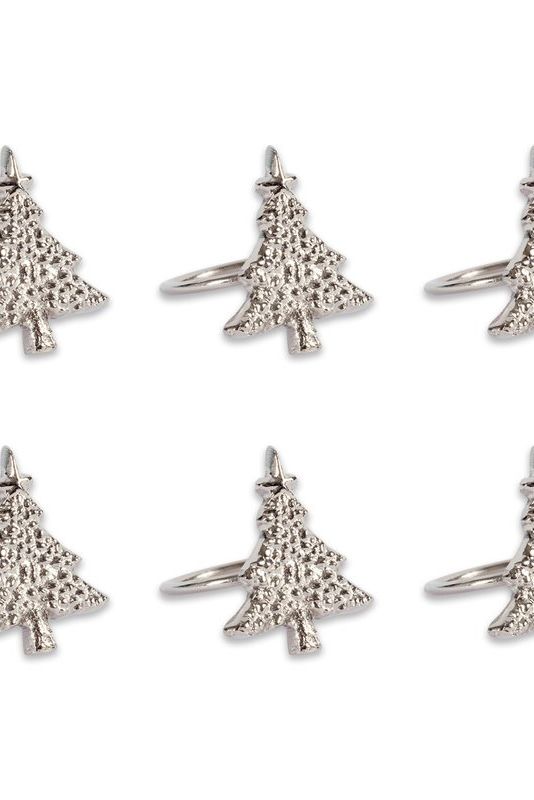 Homebia Designs Silver Beaded Napkin Rings - Set of 12 - Beautiful Elegant Fancy Decorative Napkin Holder for Dinner Table Décor/Christmas/Farmhouse/Wedding/Family