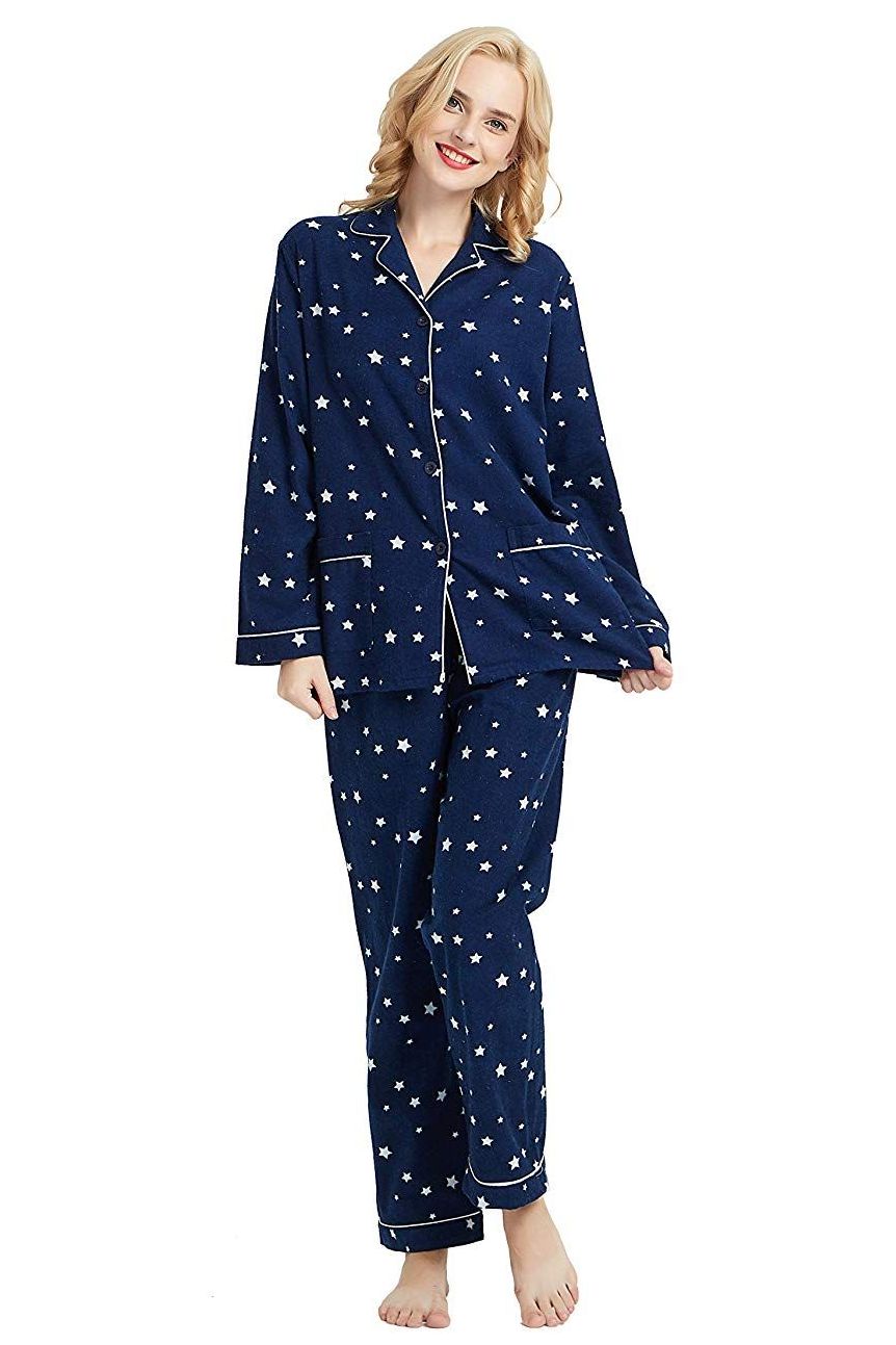 Cotton Flannel Long-Sleeved Set