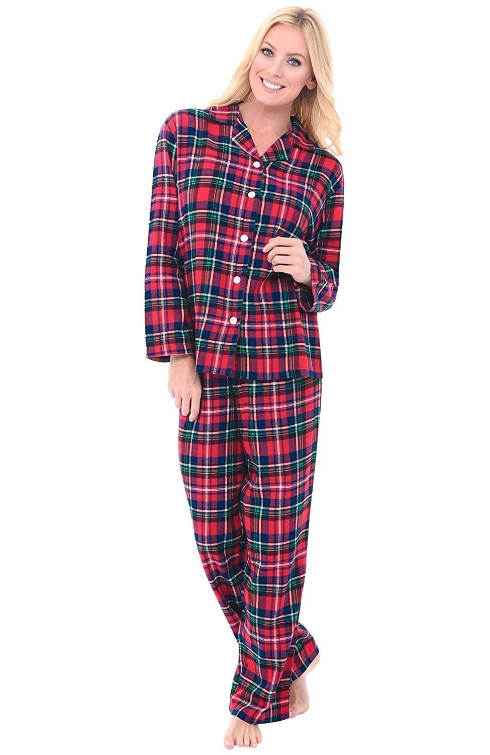 womens flannel christmas pajamas