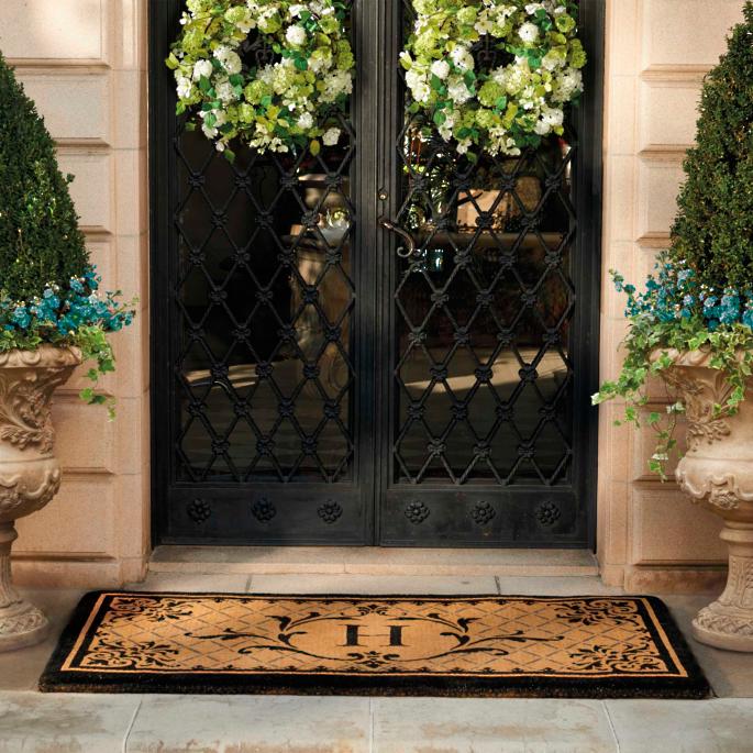 Monaco Monogrammed Coco Door Mat