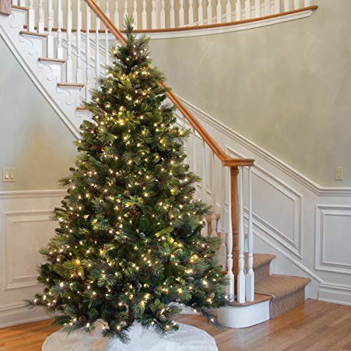 decorated artificial christmas trees