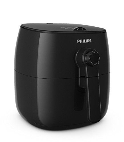 Philips TurboStar Technology Airfryer with Cookbook, Analog Interface, Black - 1.8lb/2.75qt