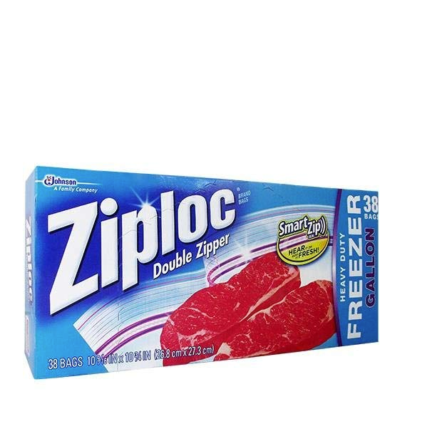 Ziploc Heavy Duty Freezer Bags, 38 pack