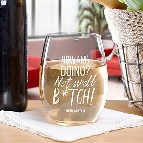 The Real Housewives of New York City Wine Glass