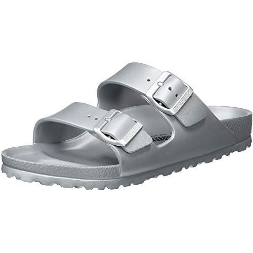 Unisex Arizona EVA Sandals, Metallic Silver