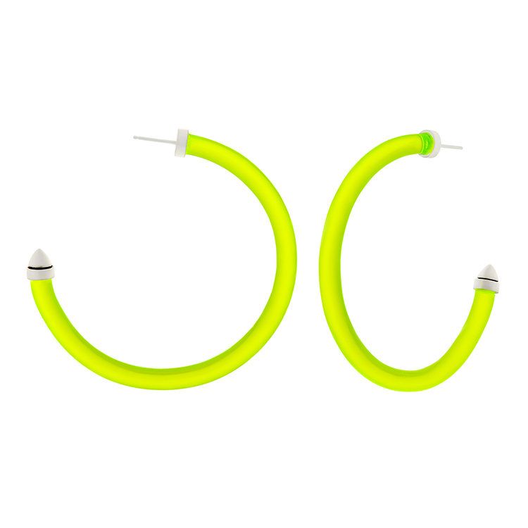 XL Acrylic Hoops in Neon