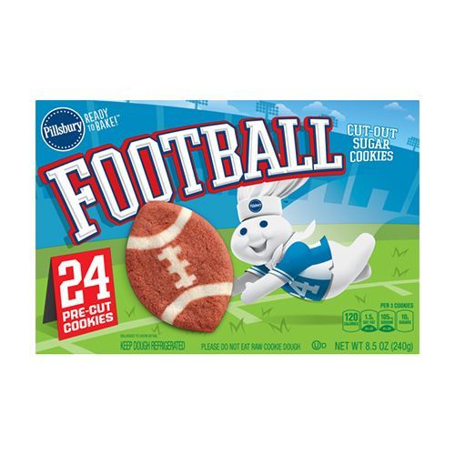 Pillsbury Football Sugar Cookies
