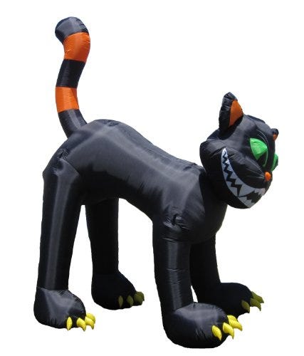 Inflatable Black Cat