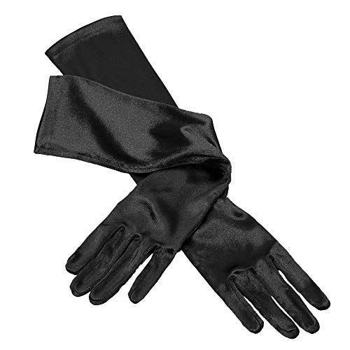 Lange schwarze Handschuhe