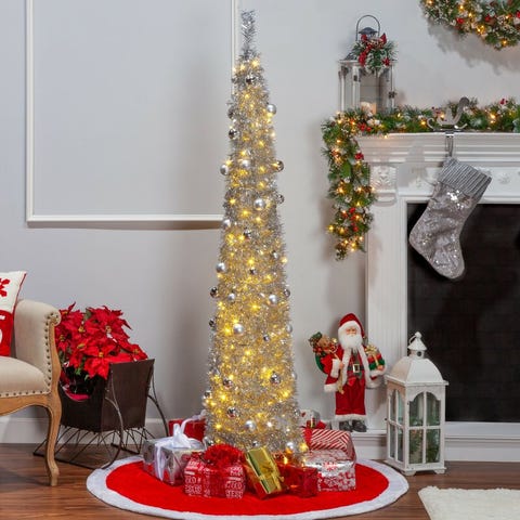 10 Stunning Silver Christmas Tree Ideas - Best Silver Christmas Decorating