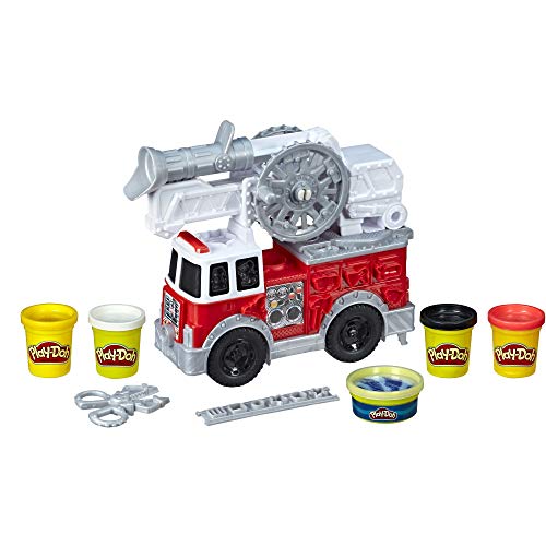 Play-Doh Wheels Firetruck Toy with 5 Colors 
