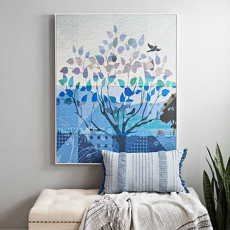 Blue Valley Songbird Framed Canvas Print