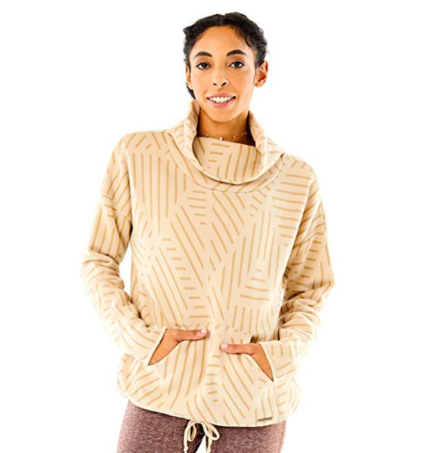 CARVE Designs Rowayton Cowl Neck Sweater, Medium, Merlot