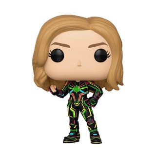 Captain Marvel Neonanzug Pop!  Vinyl-Figur