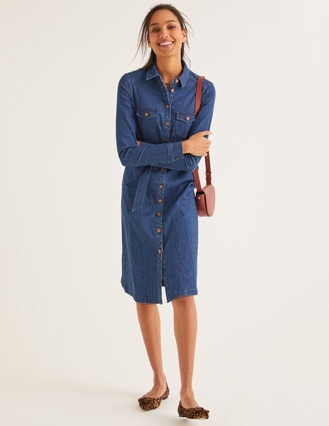 Lena Denim Shirt Dress