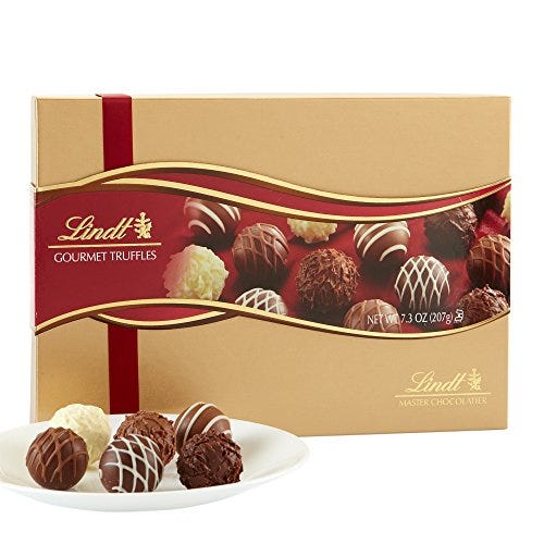 Confezione regalo di tartufi di cioccolato