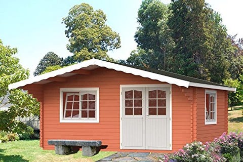 modelo de casa pré-fabricada de madeira
