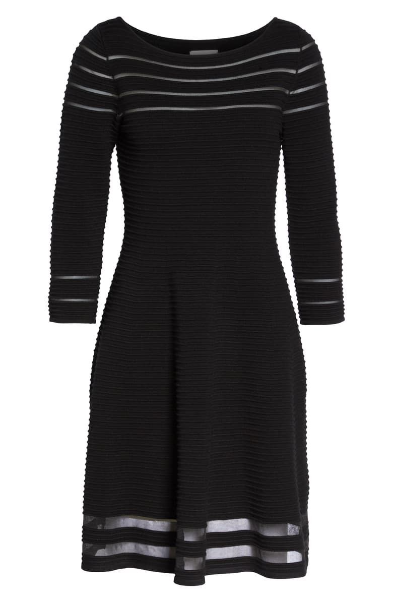 nordstrom long sleeve black dress