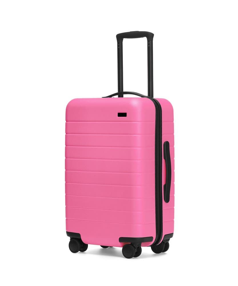 pink brand suitcase