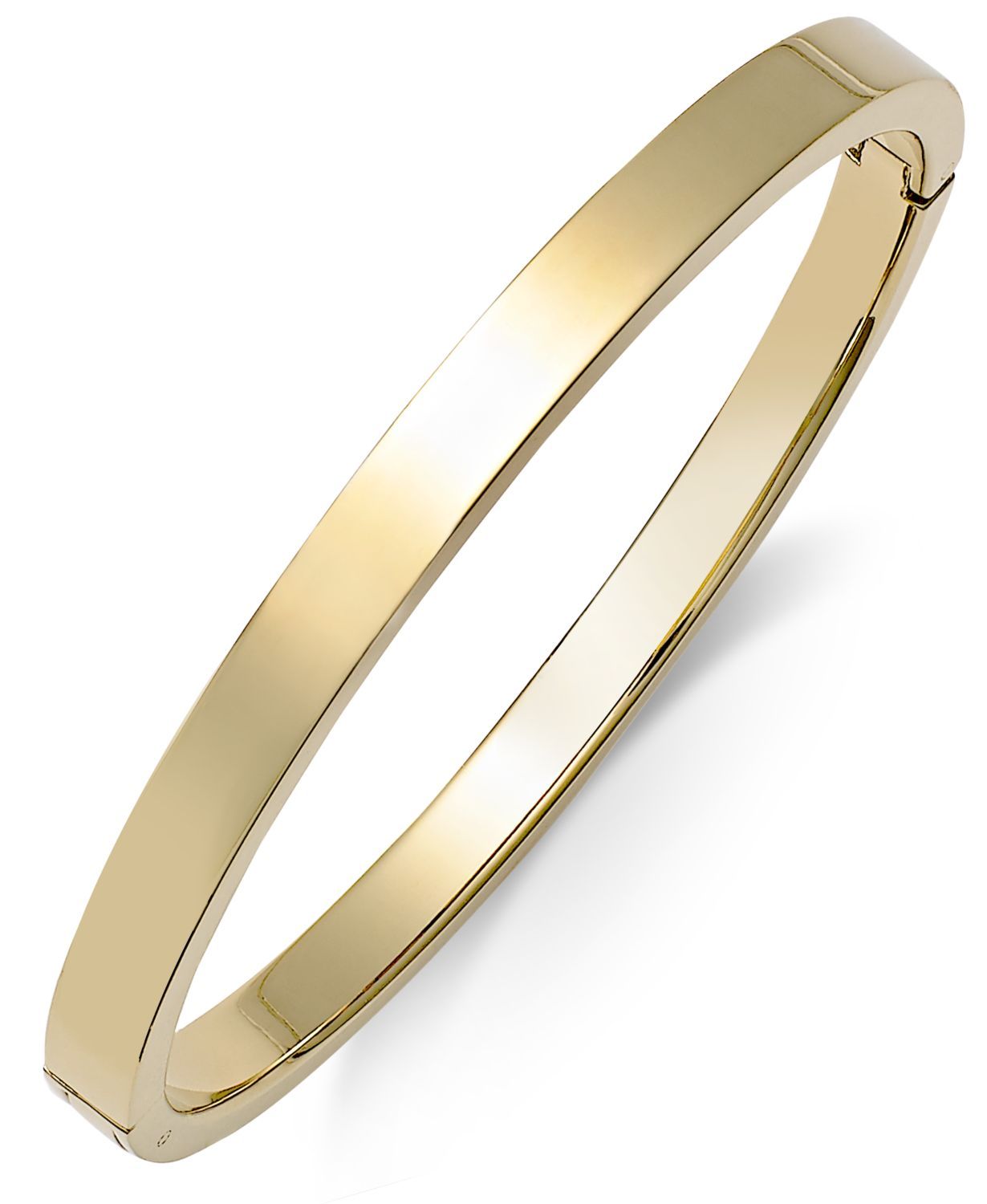 Polished Smooth Bangle Bracelet in Metallic Yellow Ion-Plated Stainless Steel, Rose Ion-Plated Stainless Steel, or Stainless Steel