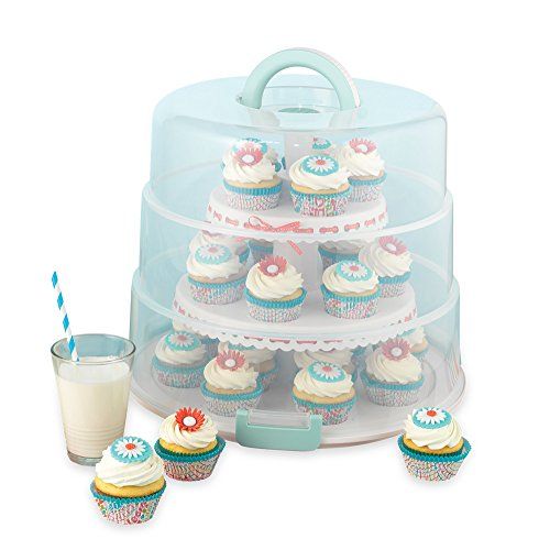 Sweet Creations Cupcake/Cake Carrier in Blue 