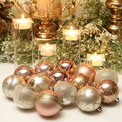 Large Copper Rose Gold Christmas Decoration Bell 