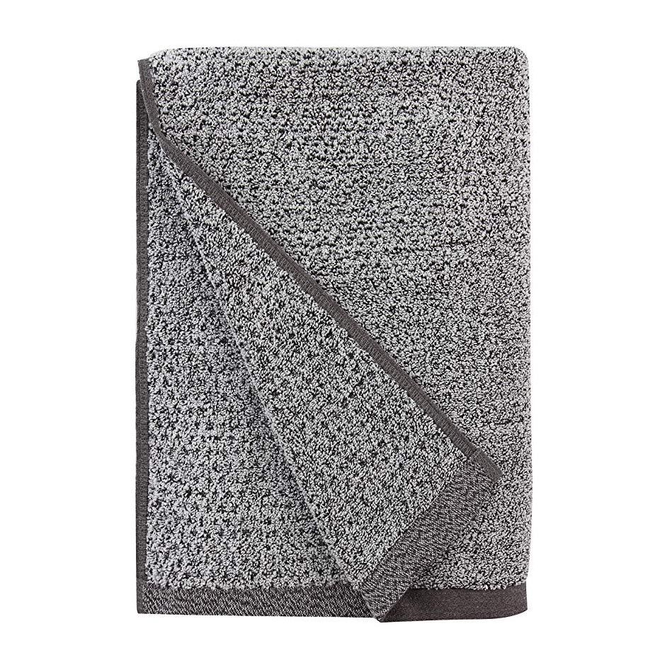 Everplush Diamond Jacquard Recycled 6 Piece Bath Towel Set, Grey