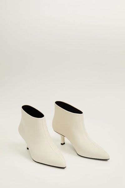 White Ankle Boots 
