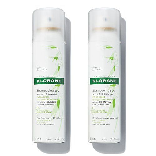 Klorane Dry Shampoo with Oat Milk Duo, 6.4 oz.